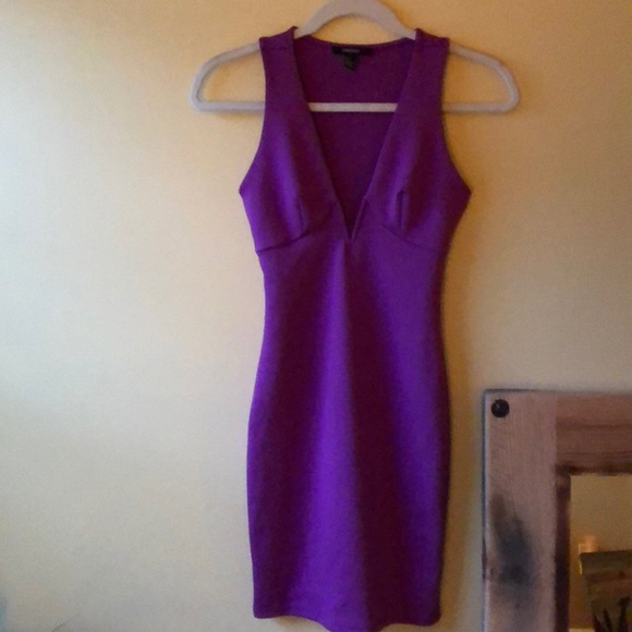 Forever 21 Dresses & Skirts - Forever 21 purple body con dress size s